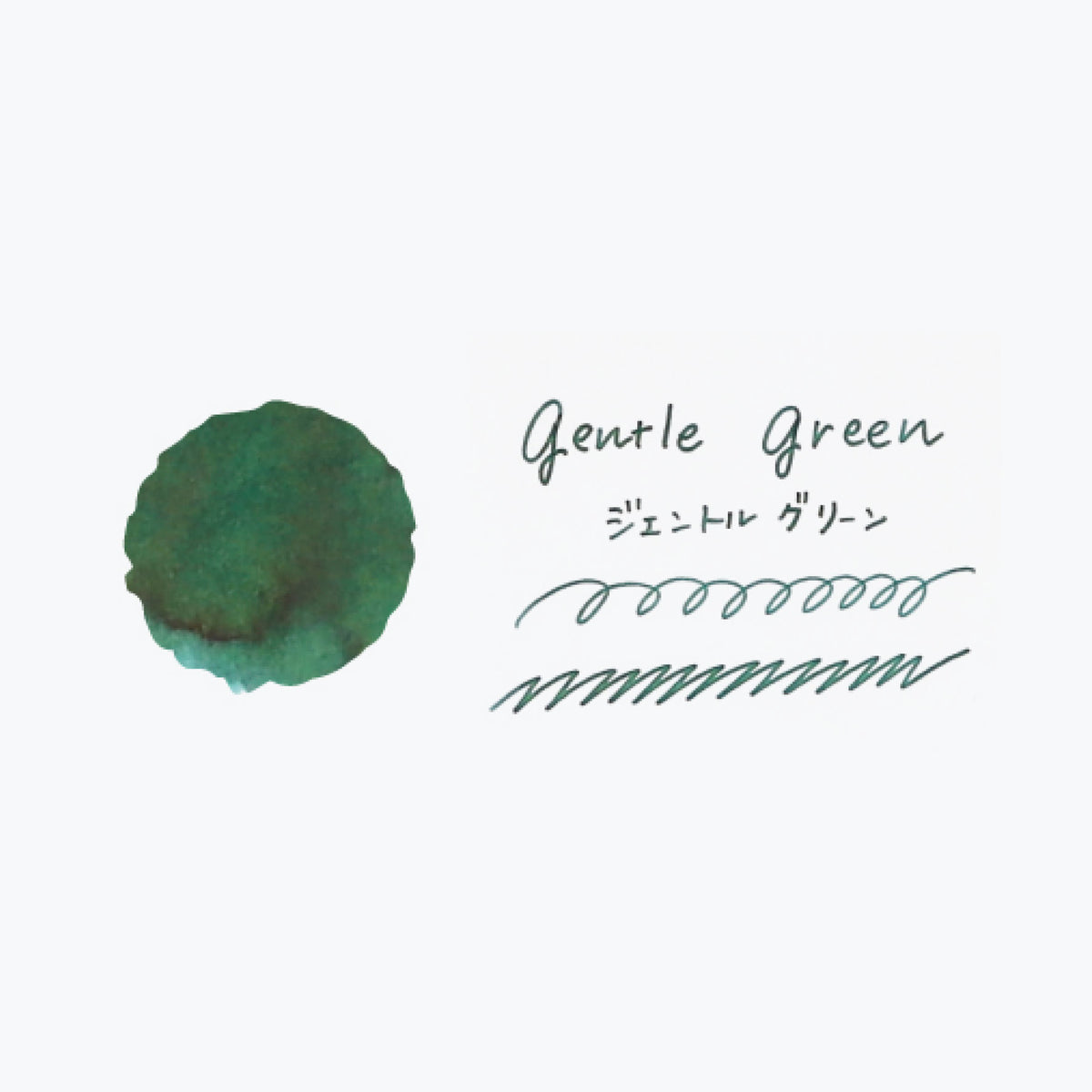 Teranishi - Fountain Pen Ink - Guitar Haikara - Gentle Green