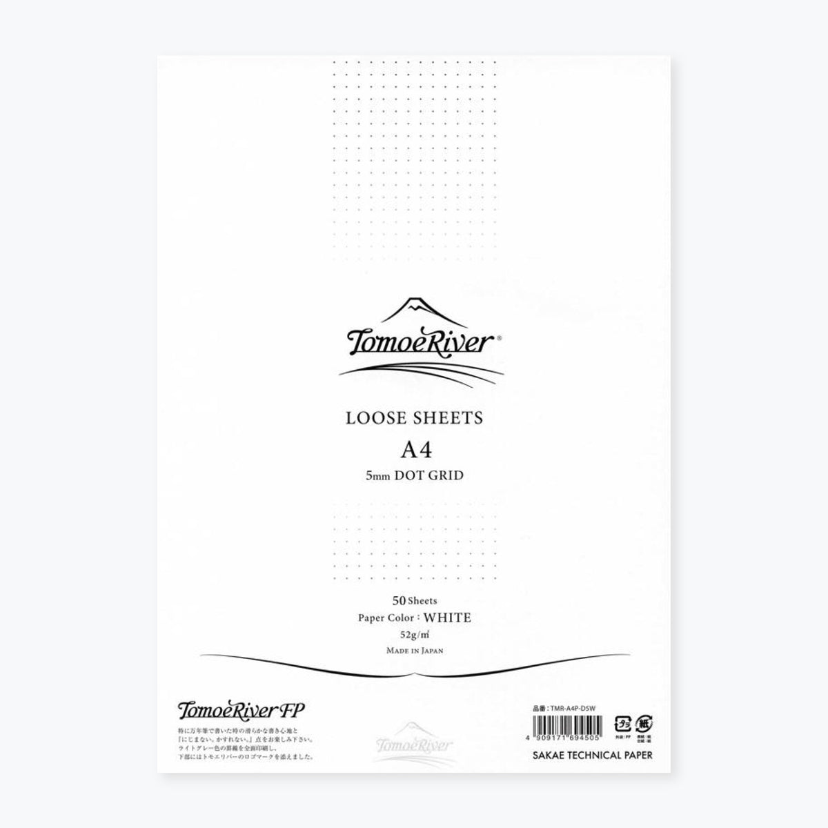 Tomoe River - Loose Sheets - 52gsm - A4 - White - Dotted