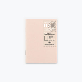 Traveler's Company - Inserts - Passport - 017 Sticker Release Paper