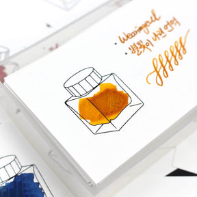 Wearingeul - Ink Swatch Cards - Bottle - Horizontal