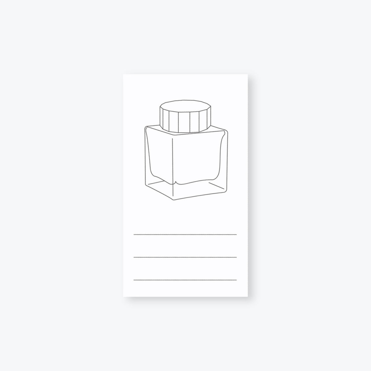 Wearingeul - Ink Swatch Cards - Bottle - Vertical