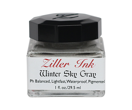 Ziller’s - Calligraphy Ink - Winter Sky Gray