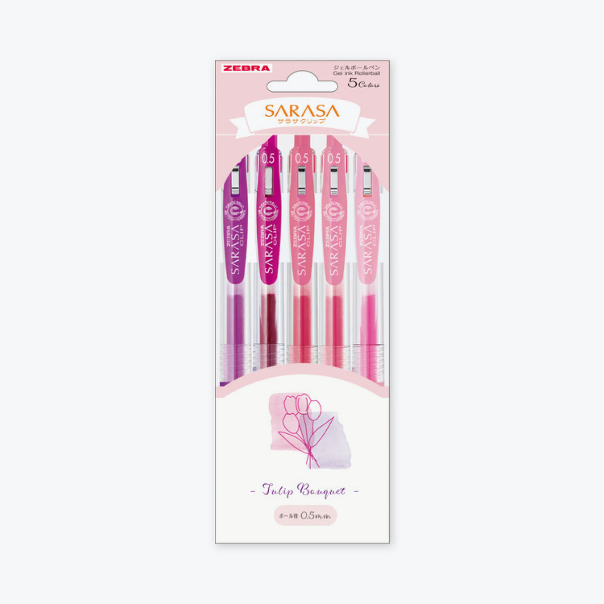 Zebra - Gel Pen - Sarasa Clip - 0.5mm - Bouquet Set - Tulip