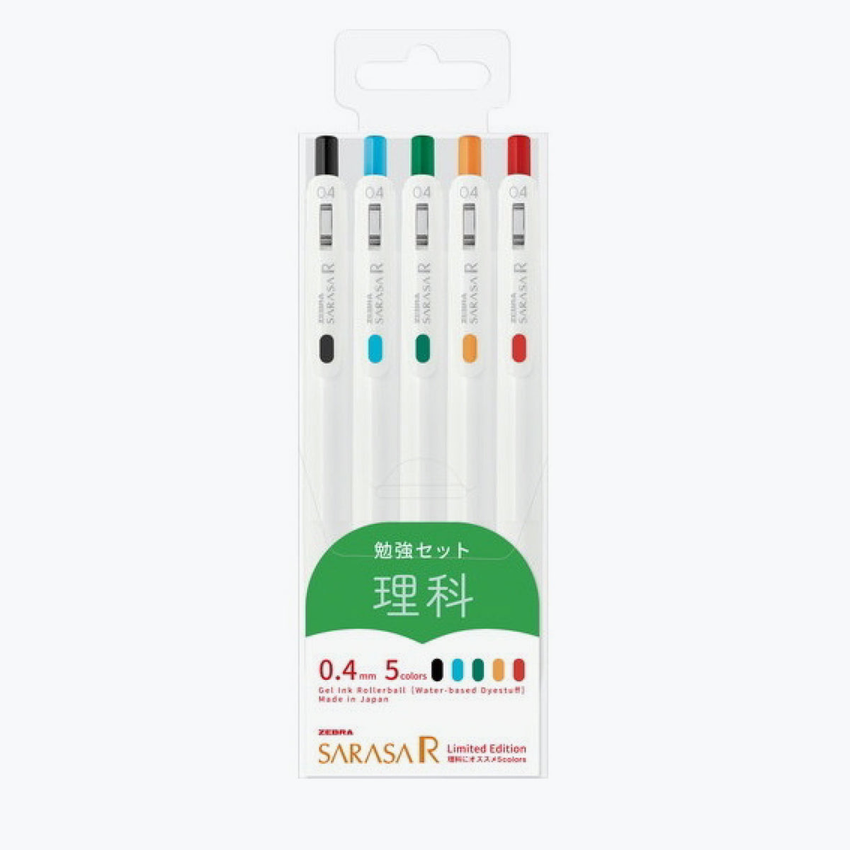_Zebra - Gel Pen - Sarasa R - 0.4mm - Study Set - Science (Limited Edition)