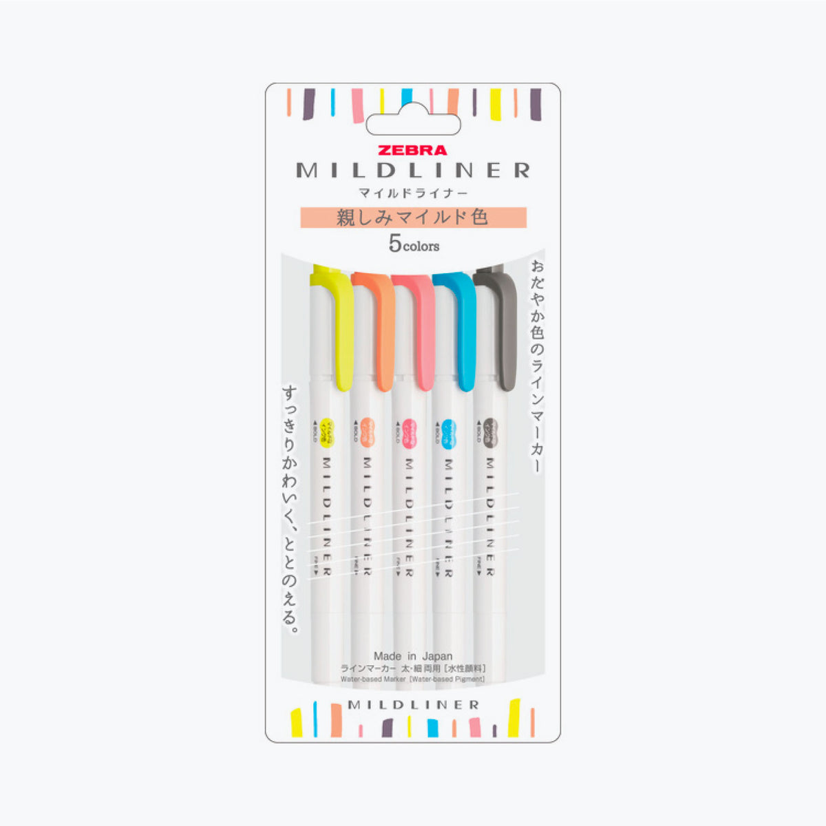 Zebra - Highlighter - Mildliner Double Sided - Friendly Mild Set