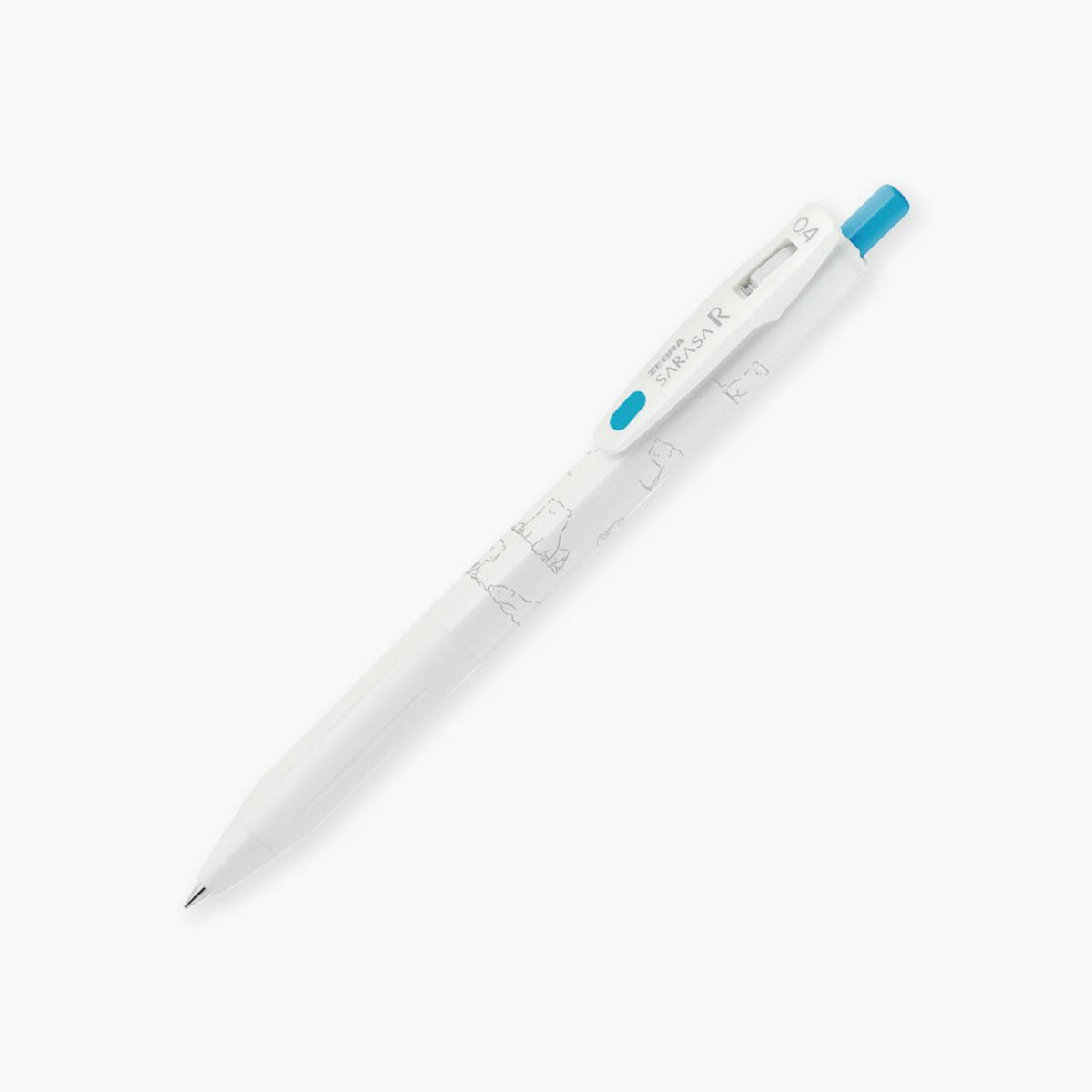 Zebra - Ballpoint Pen - Sarasa R - 0.4mm - Whiteseries - Sky Blue