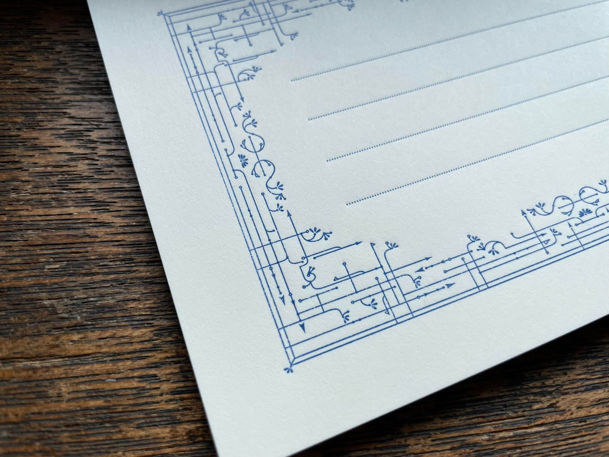 Oeda Letterpress - Message Pad - Royal Blue