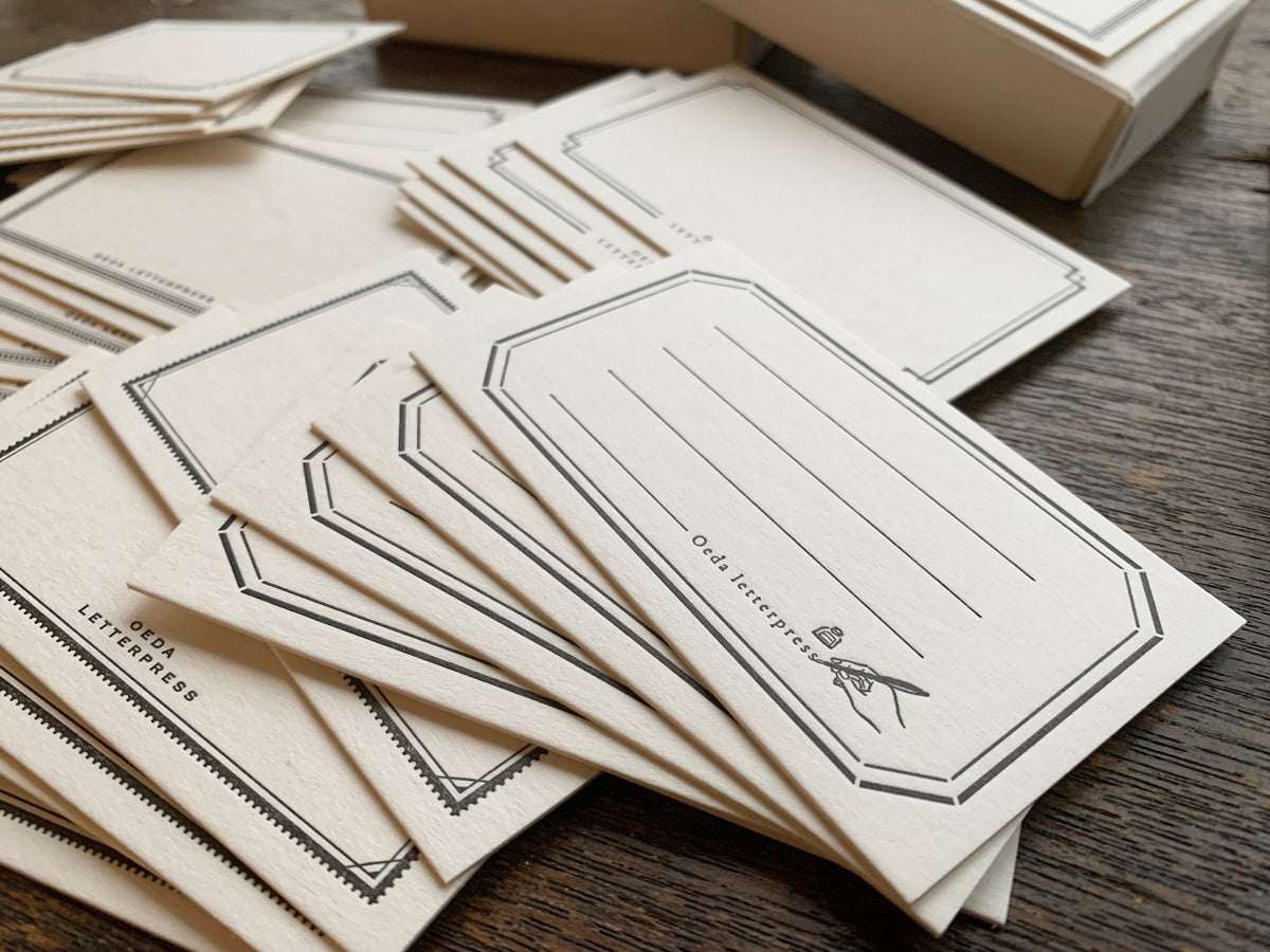 Oeda Letterpress - Frame Cards - Black