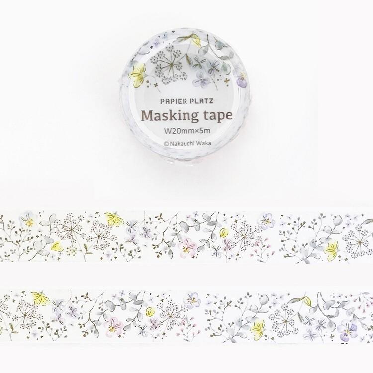 Papier Platz - Washi Tape - Pale Flower