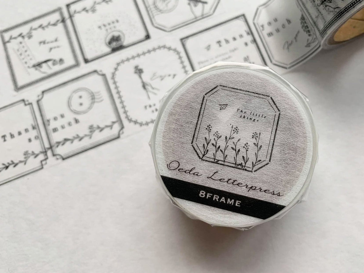 Oeda Letterpress - Washi Tape - 8 Frame