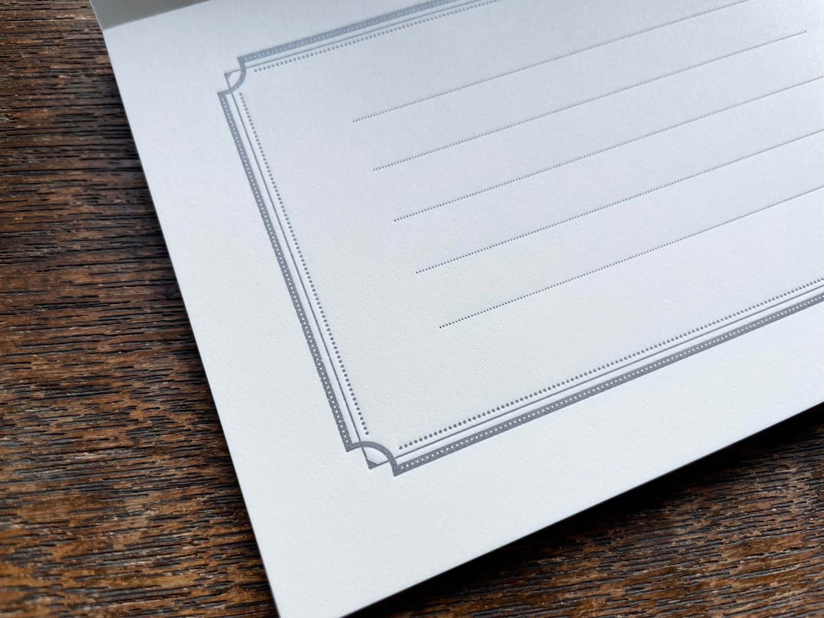 Oeda Letterpress - Message Pad - Dark Grey