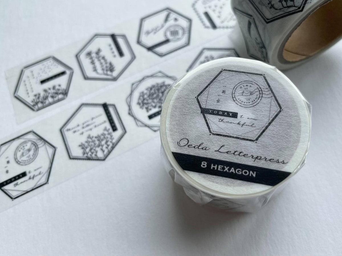 Oeda Letterpress - Washi Tape - 8 Hexagon