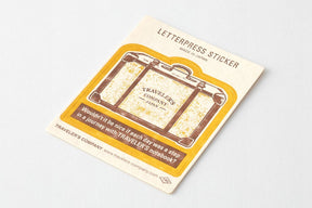 Traveler's Company - Letterpress Sticker - Yellow