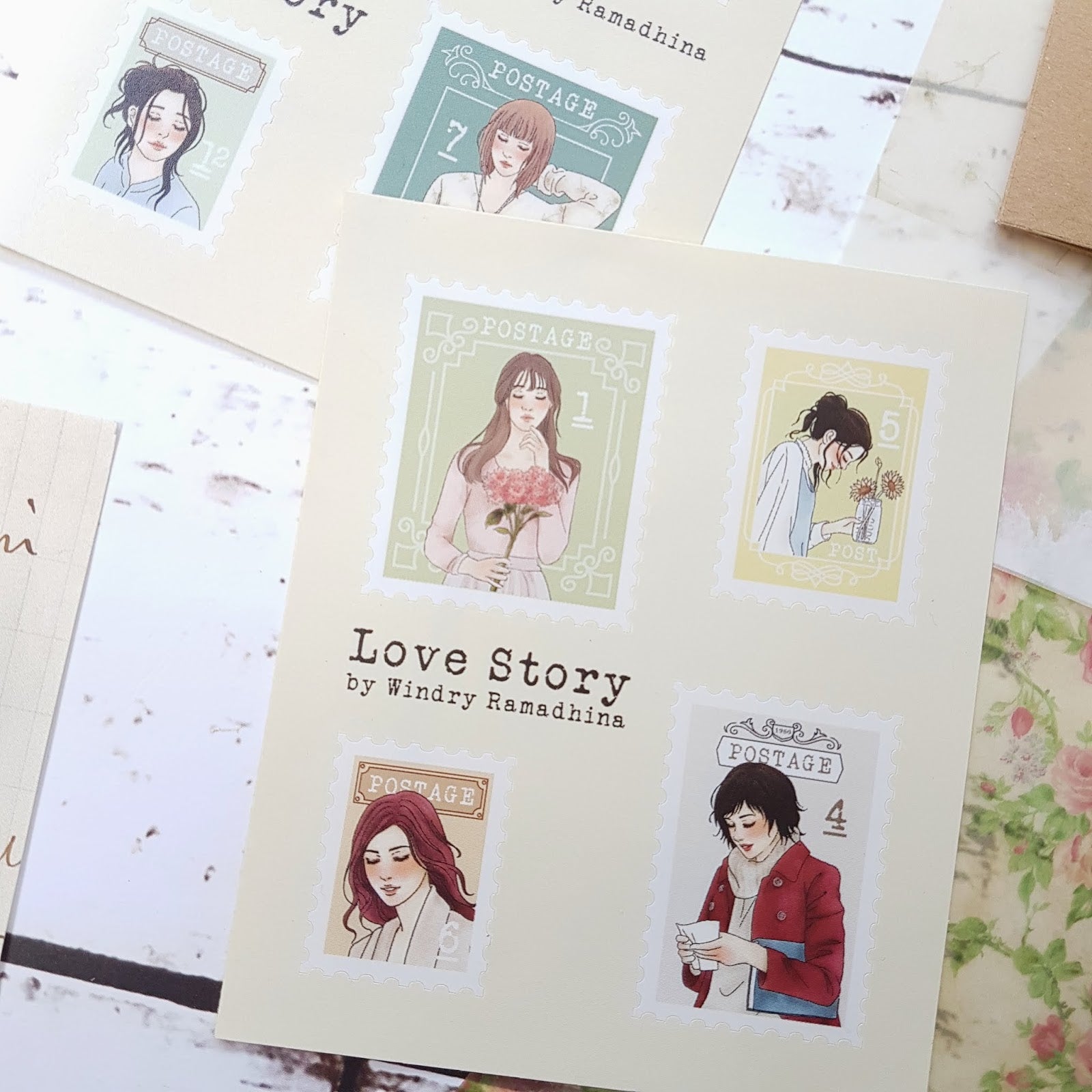 Windry R. - Planner Sticker - Love Story (Postal Stamps)
