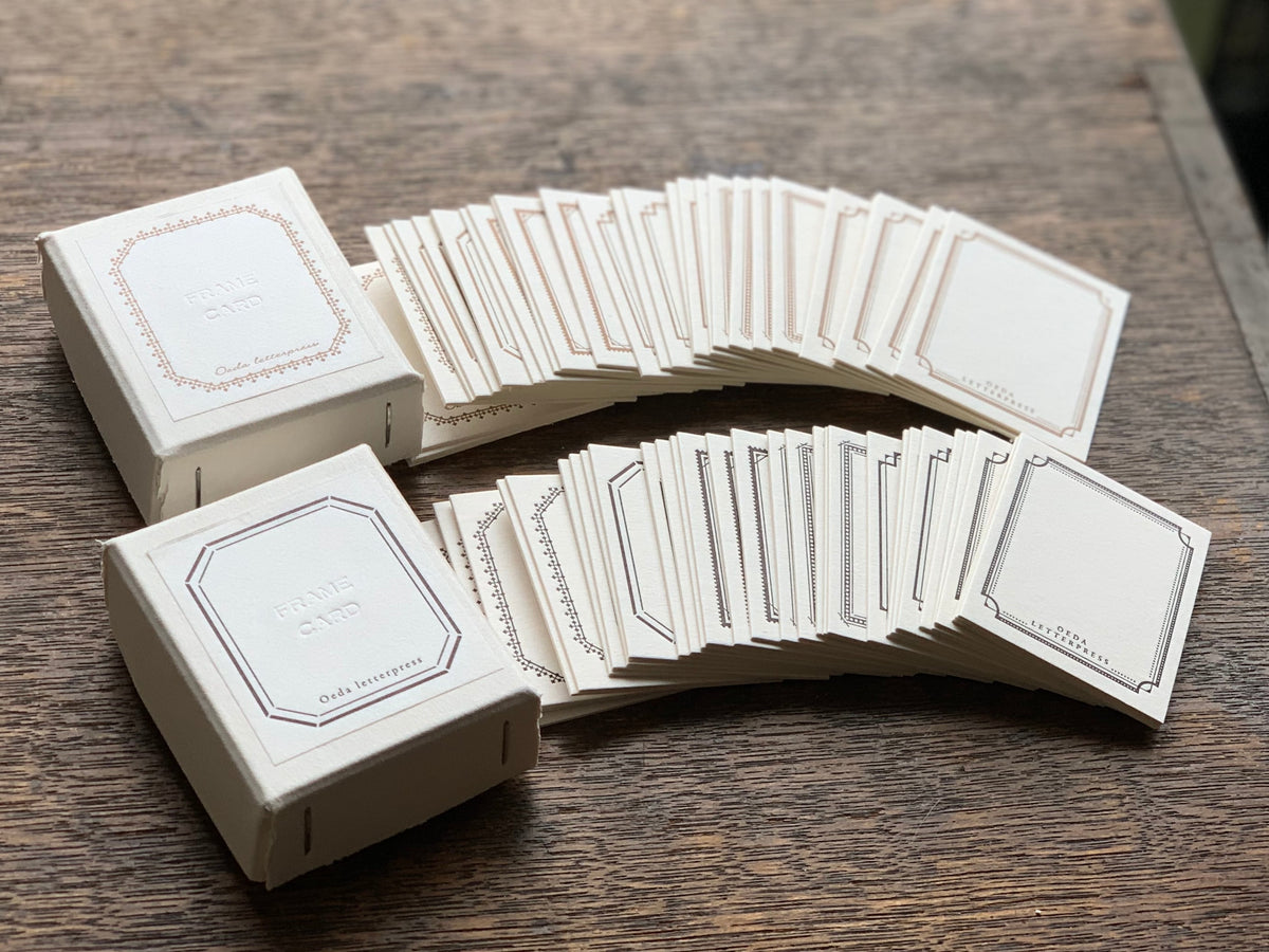 Oeda Letterpress - Frame Cards (Mini) - Black