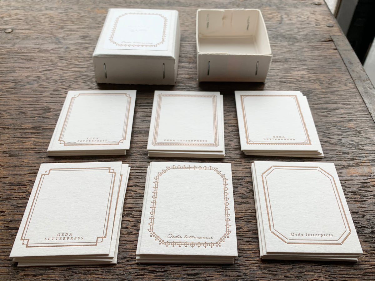 Oeda Letterpress - Frame Cards (Mini) - Bronze