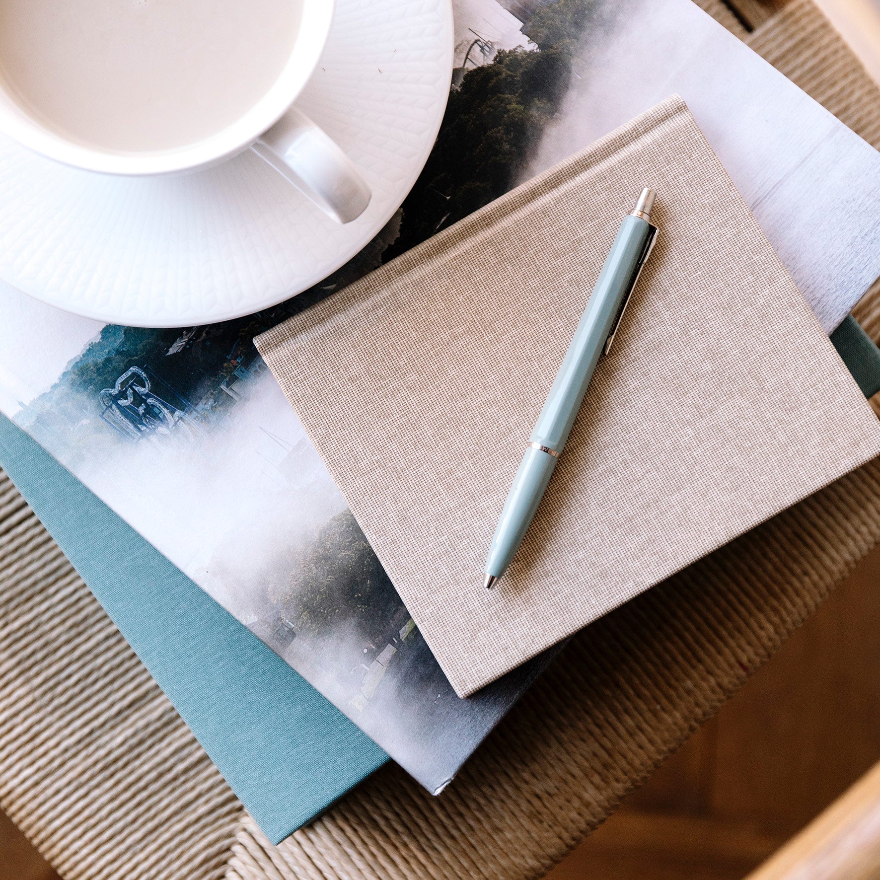 Bookbinders Design - Cloth Notebook - Large - Smoke Blue