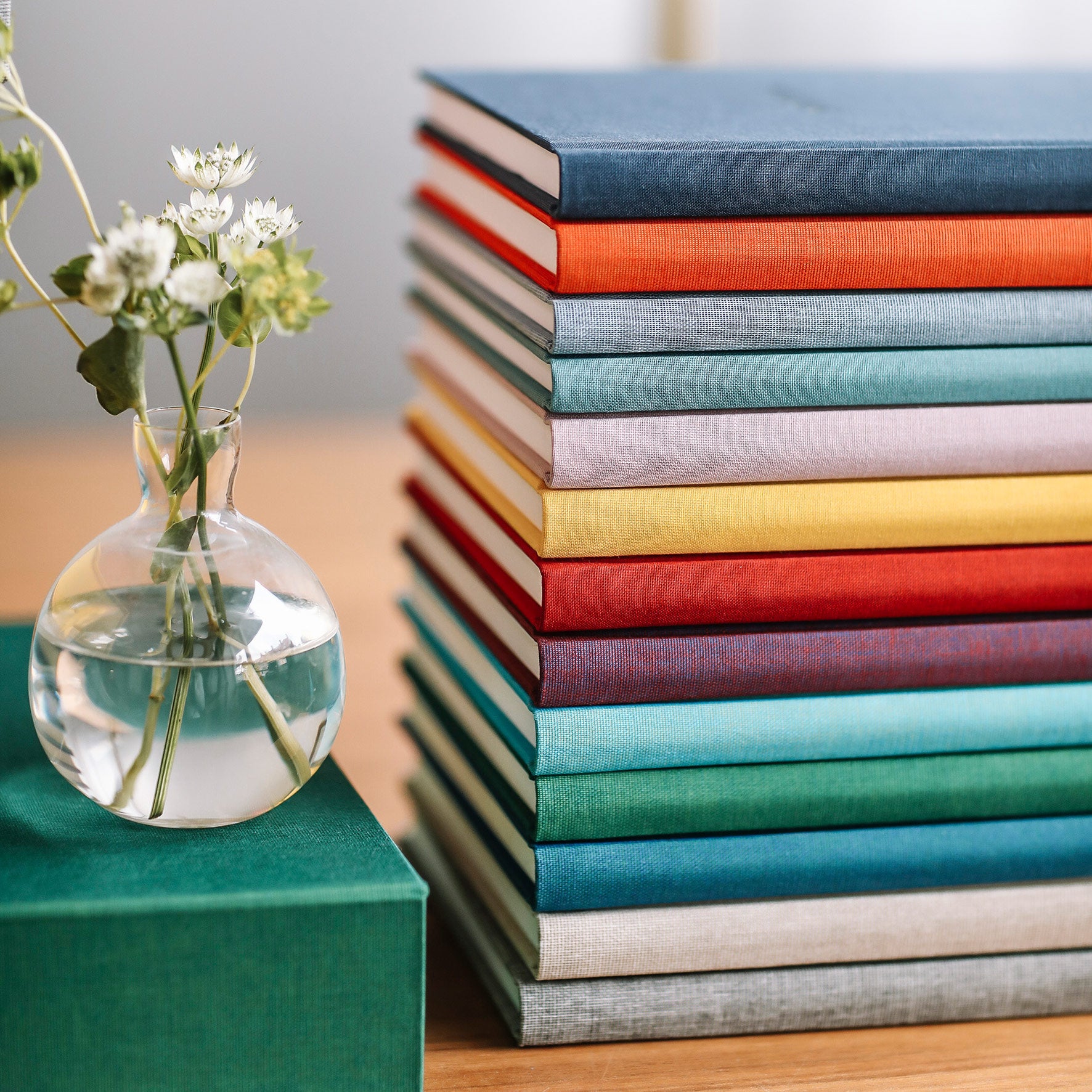 Bookbinders Design - Cloth Notebook - Large - Smoke Blue