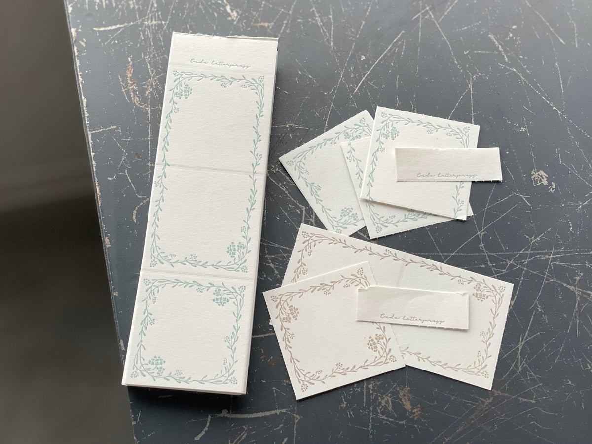 Oeda Letterpress - Label Book - Noble - Horizon Blue / Beige