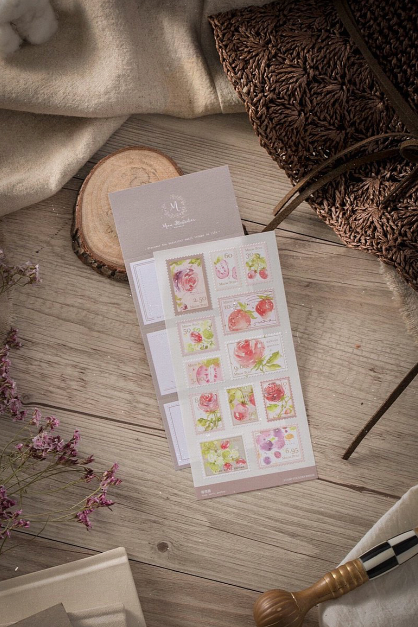 Meow Illustration - Planner Sticker - Rose Berry Garden