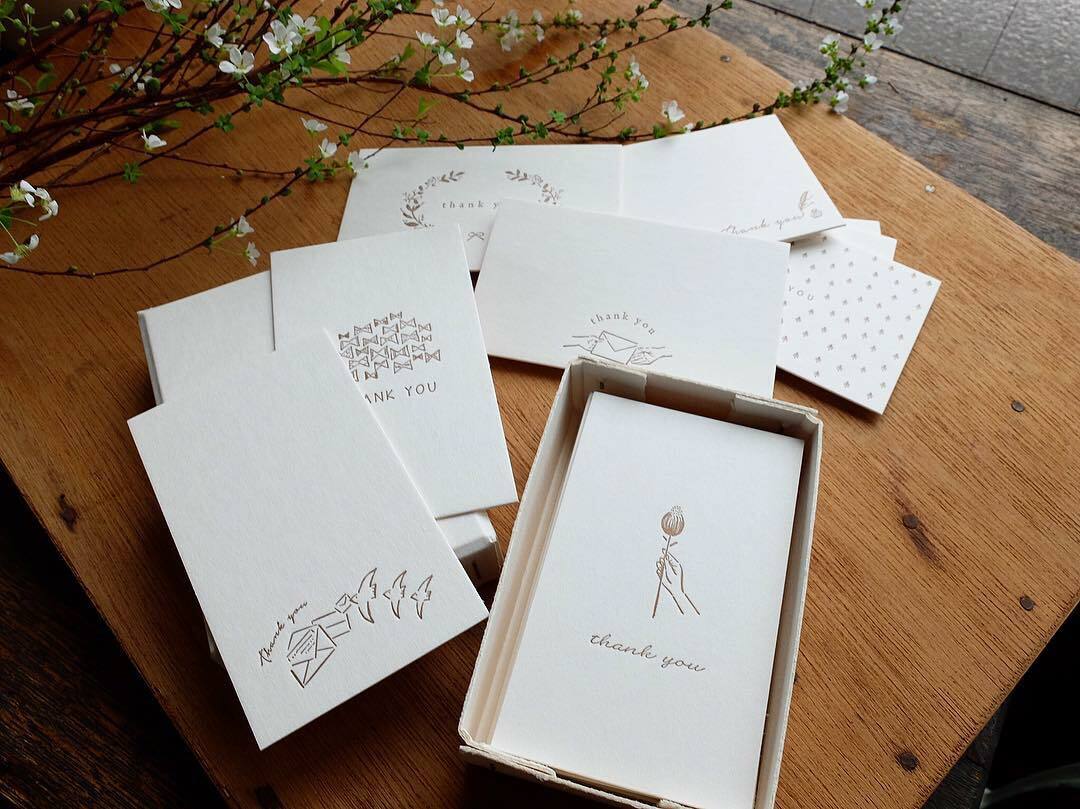 Oeda Letterpress - Thank You Cards - Bronze