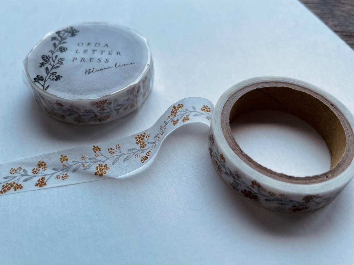 Oeda Letterpress - Washi Tape - Bloom Line (Yellow)